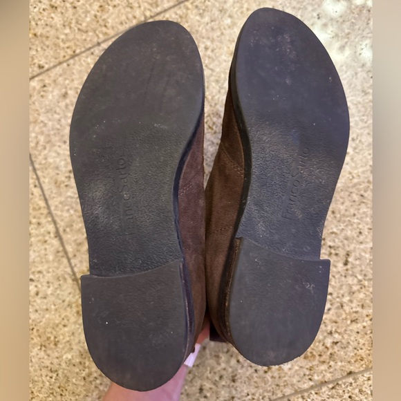 Franco Sarto Isolde Brown Suede Leather Ankle Slip On Boots SIZE 8M - Picture 6 of 11